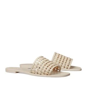 Tory Burch Woven Raffia Slides - BNWT 🤍